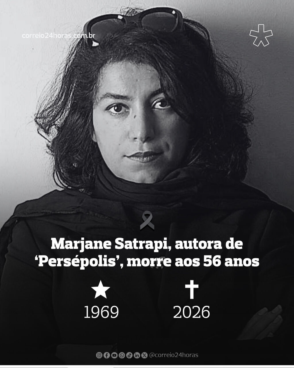 Autora de &lsquo;Pers&eacute;polis&rsquo; morre de 'tristeza' um ano ap&oacute;s a morte do marido