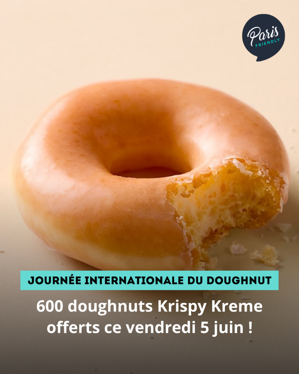 600 doughnuts Krispy Kreme offerts ce vendredi 5 juin !