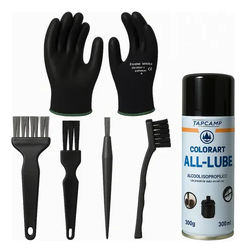 Kit Limpeza Anti Est&aacute;tico  Pincel Escova Luva Limpa Placa