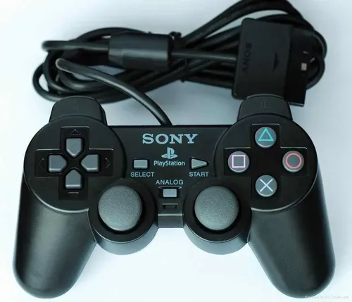 Controle Sony Playstation Ps2 Cor Preto