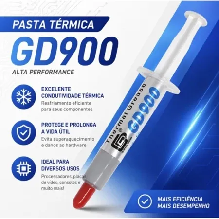 Pasta T&eacute;rmica GD900 &ndash; Alta Performance 4.8W/m-K 🔥