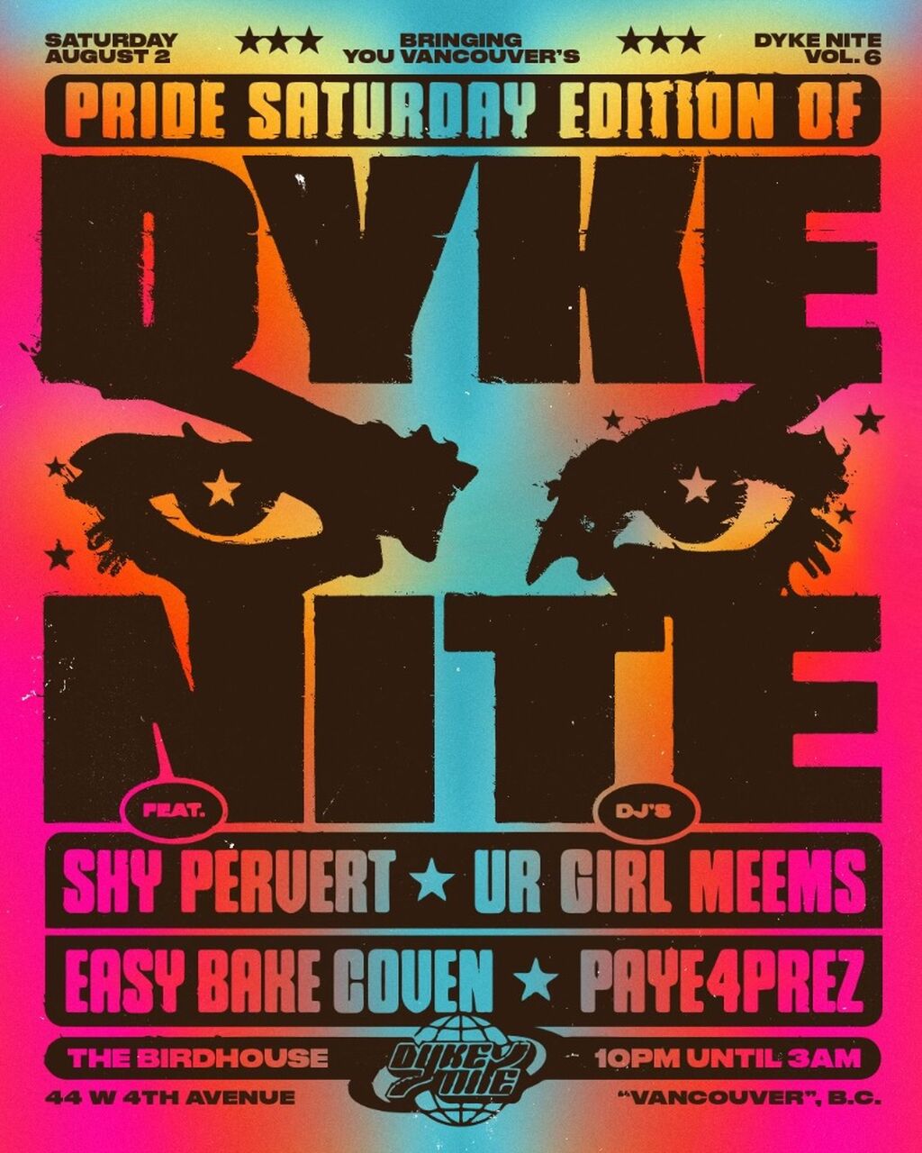 DYKE NITE // PRIDE SATURDAY