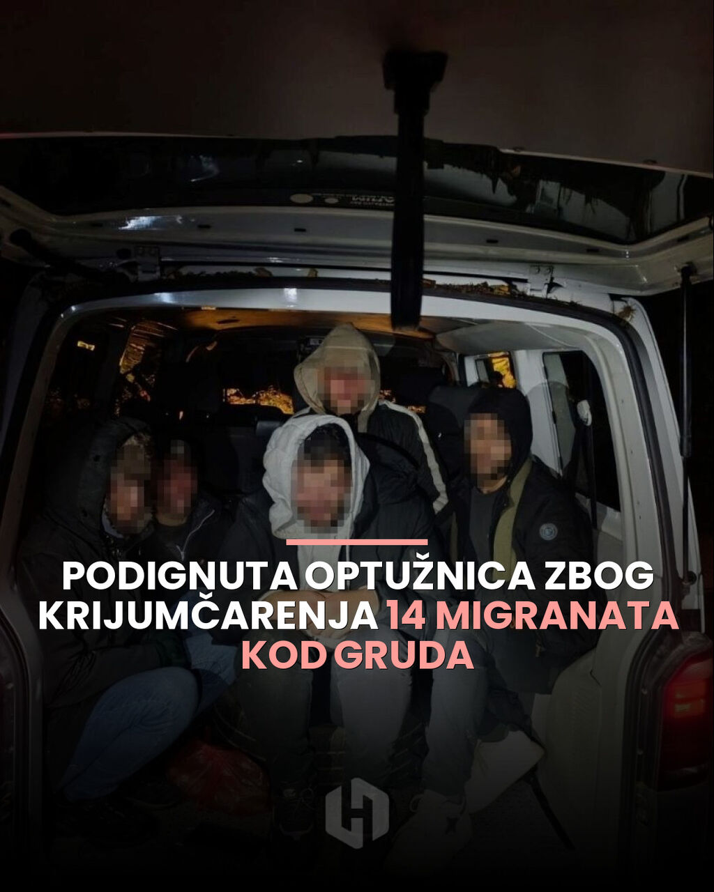 Podignuta optužnica zbog krijumčarenja 14 migranata kod Gruda