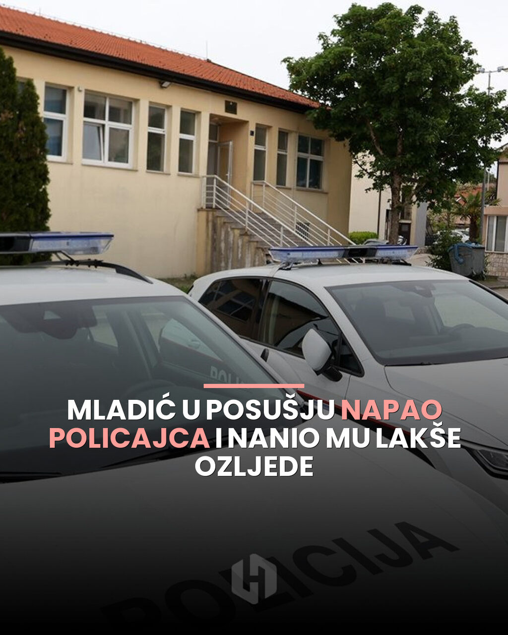 Mladić u Posu&scaron;ju napao policajca i nanio mu lak&scaron;e ozljede