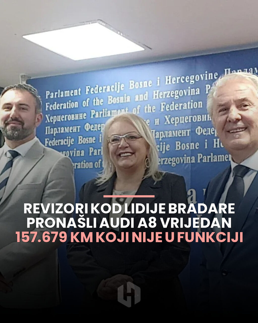 Revizori kod Lidije Bradare prona&scaron;li Audi A8 vrijedan 157.679 KM koji nije u funkciji