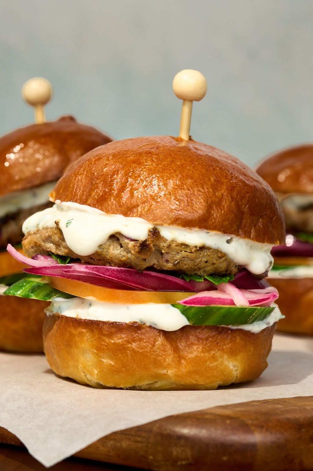 American Lamb and Feta Sliders