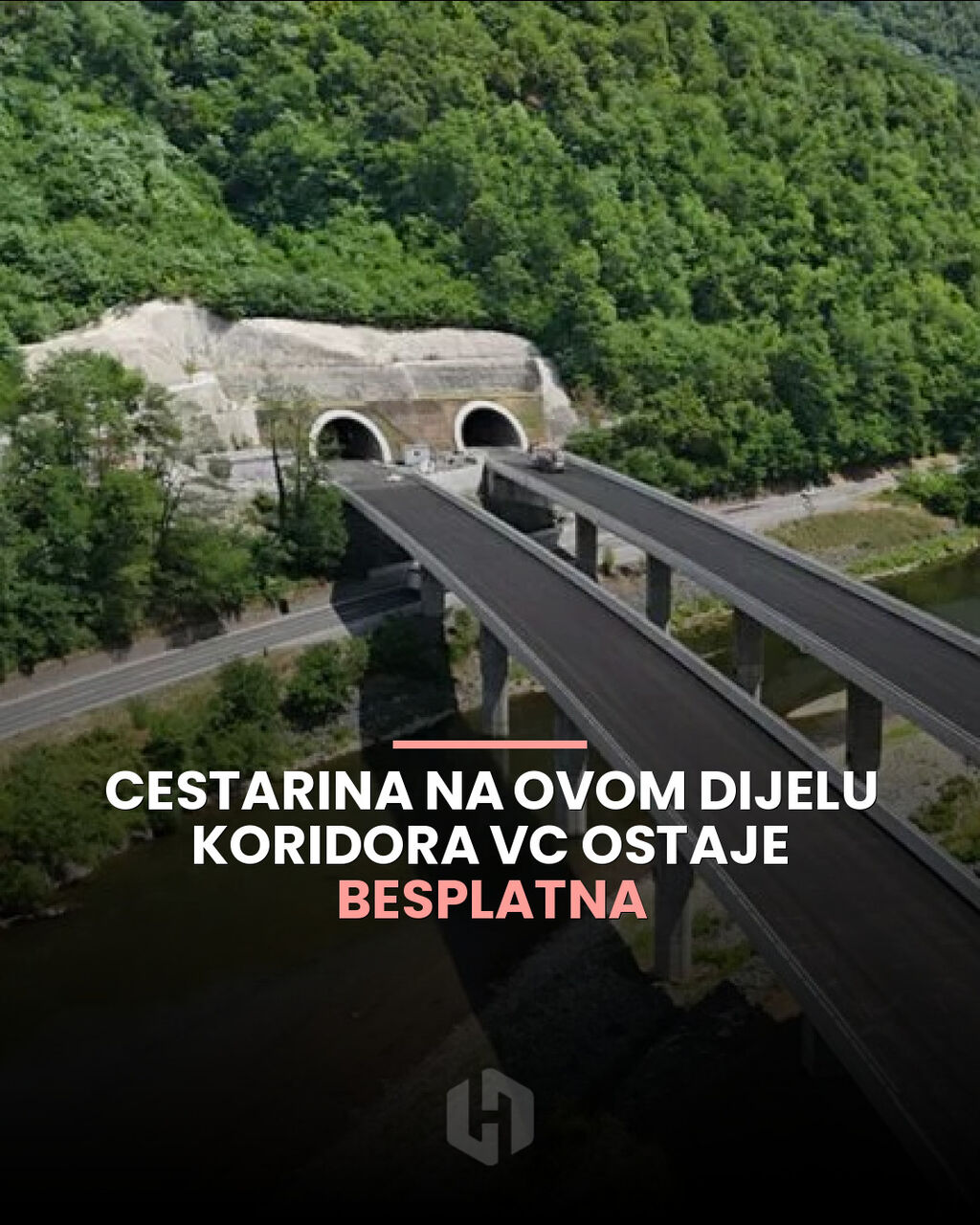 Cestarina na ovom dijelu Koridora Vc ostaje besplatna