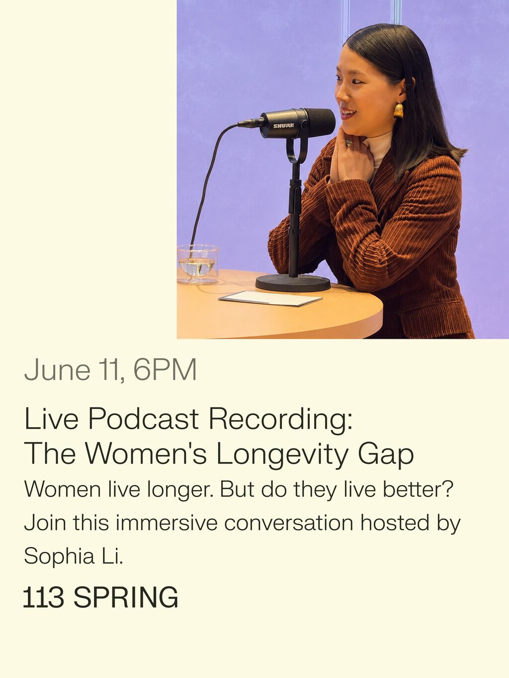Exclusive Podcast Recording: The Women's Longevity Gap