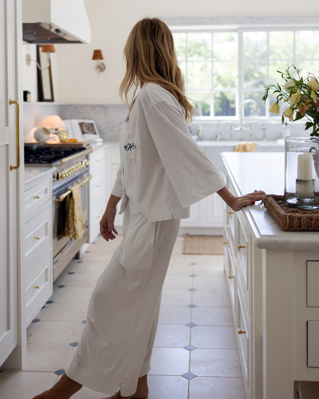 Olivia Wide Leg in White