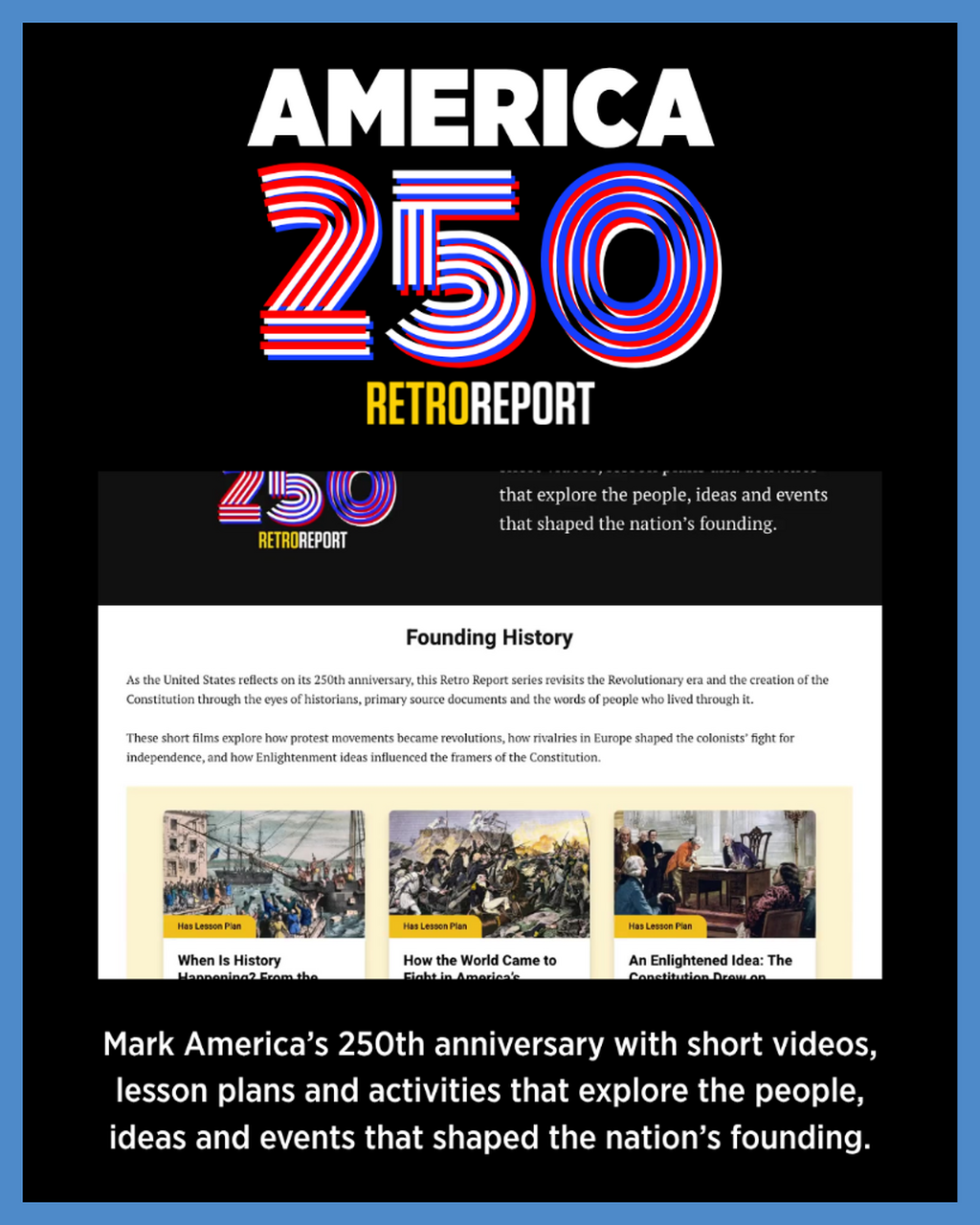Access Retro Report's America 250 Collection 