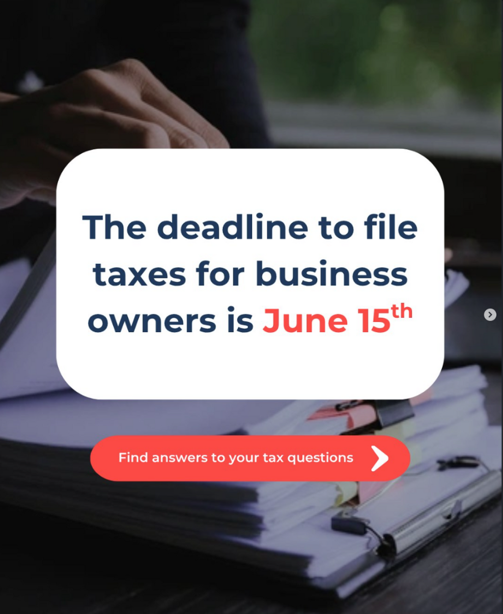 Reminder: File your Taxes