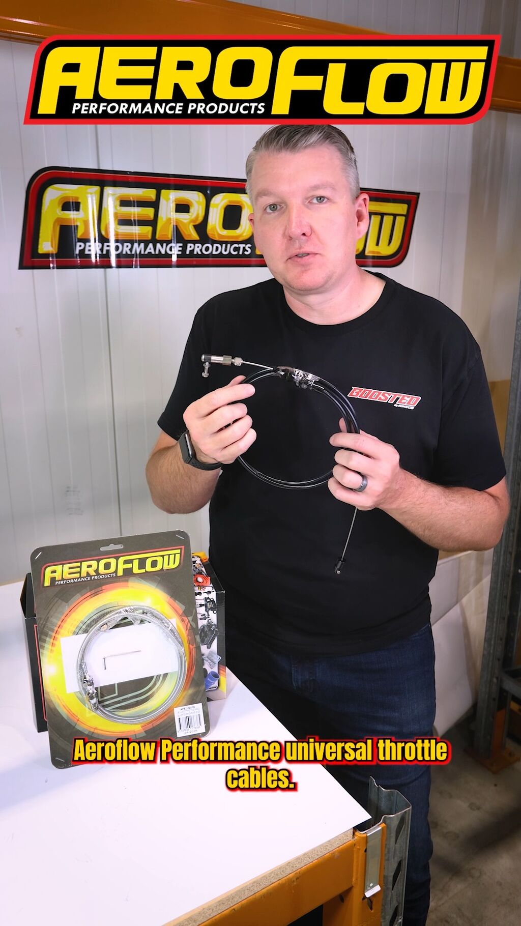 Throttle cables.