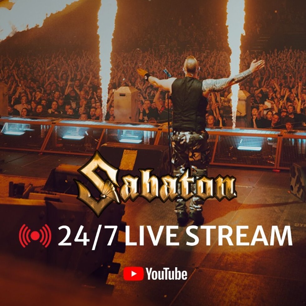 🎵 WATCH Sabaton Youtube Livestream 24/7