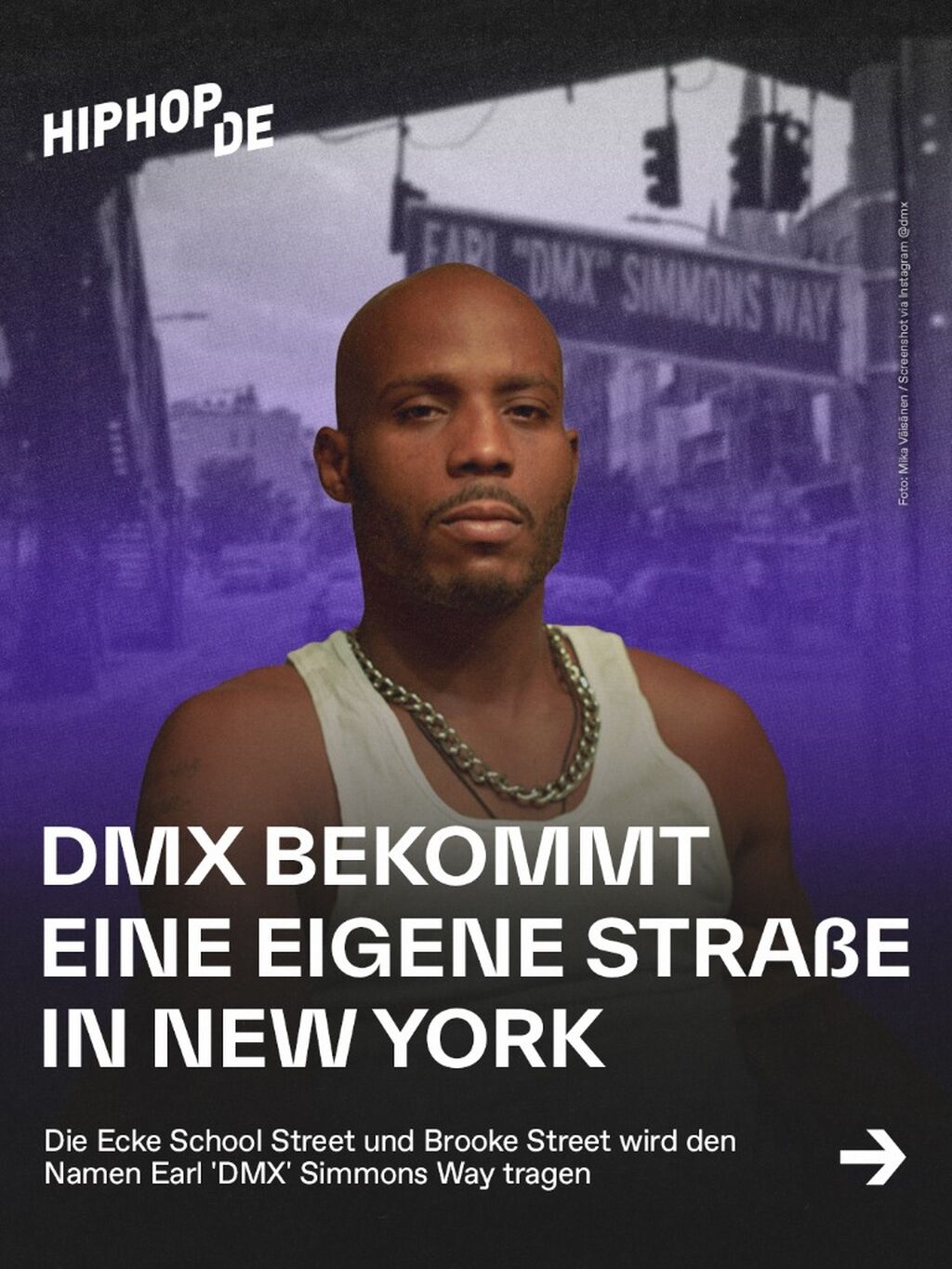 DMX bekommt eine eigene Stra&szlig;e in New York