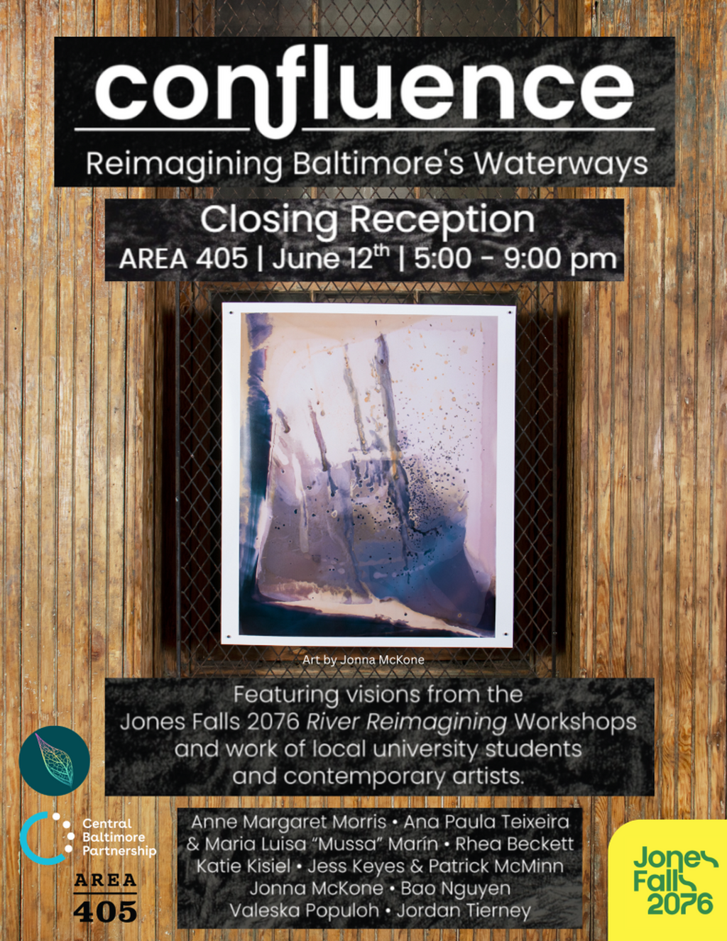 6/12: Confluence Closing Reception @ Area 405 in Baltimore