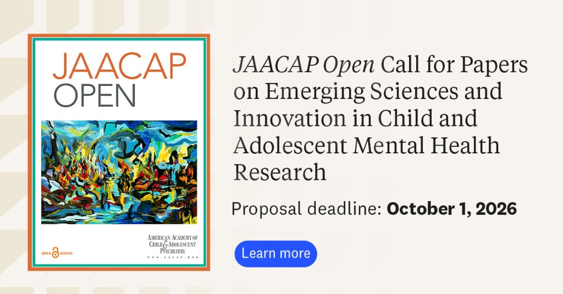 EMERGING SCIENCES - PROPOSALS DUE BY OCTOBER 1, 2026