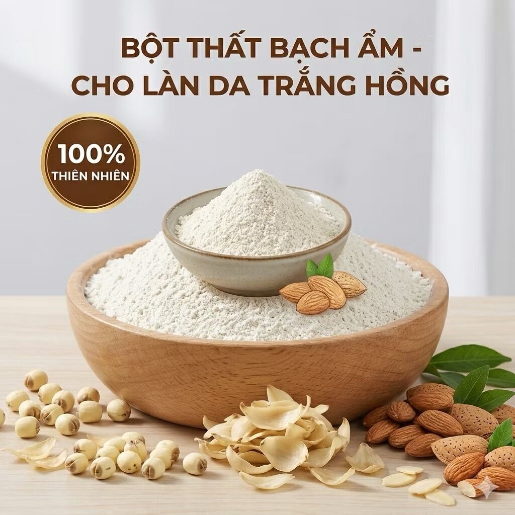 Bột Thất bạch ẩm trắng da