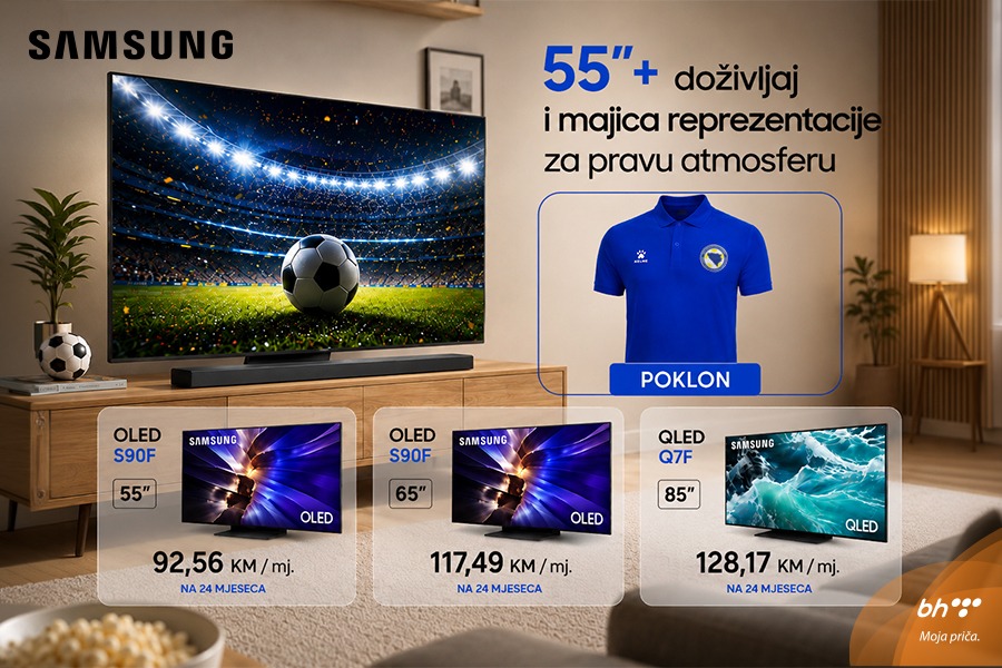 55&rdquo;+ doživljaj i majica reprezentacije za pravu atmosferu!