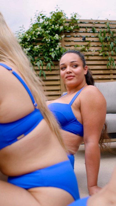 Knickerbox Knickerbox Swim Essentials Wired Bikini Top - Blue