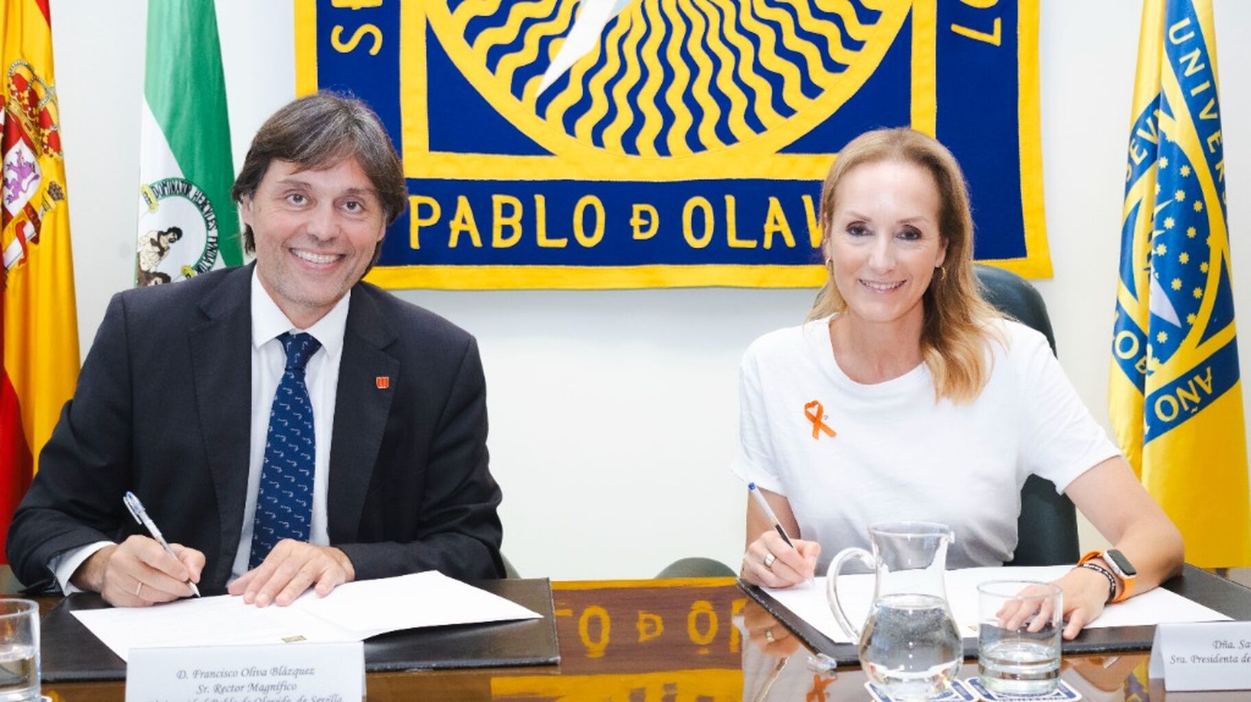 La Universidad Pablo de Olavide y la Fundaci&oacute;n Sandra Ibarra se unen para promover la salud y la sensibilizaci&oacute;n sobre la supervivencia al c&aacute;ncer