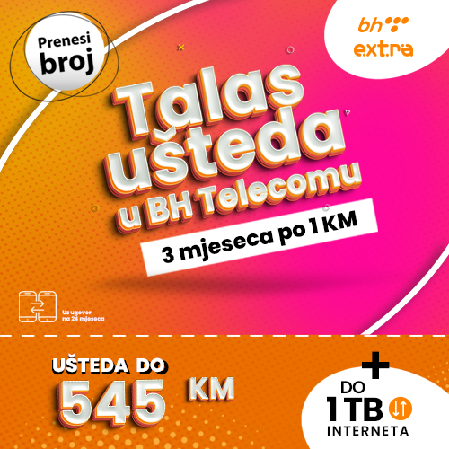 Talas u&scaron;teda u BH Telecomu: Prenesi broj i uživaj u vi&scaron;e giga za manje para
