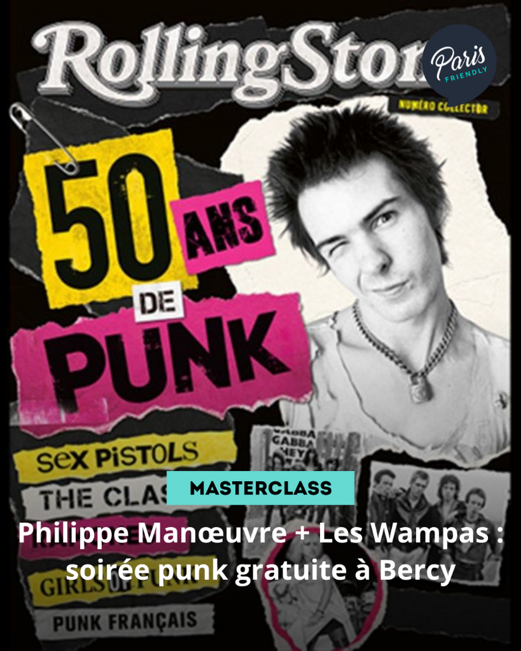 Philippe Man&oelig;uvre + Les Wampas : soir&eacute;e punk gratuite &agrave; Bercy