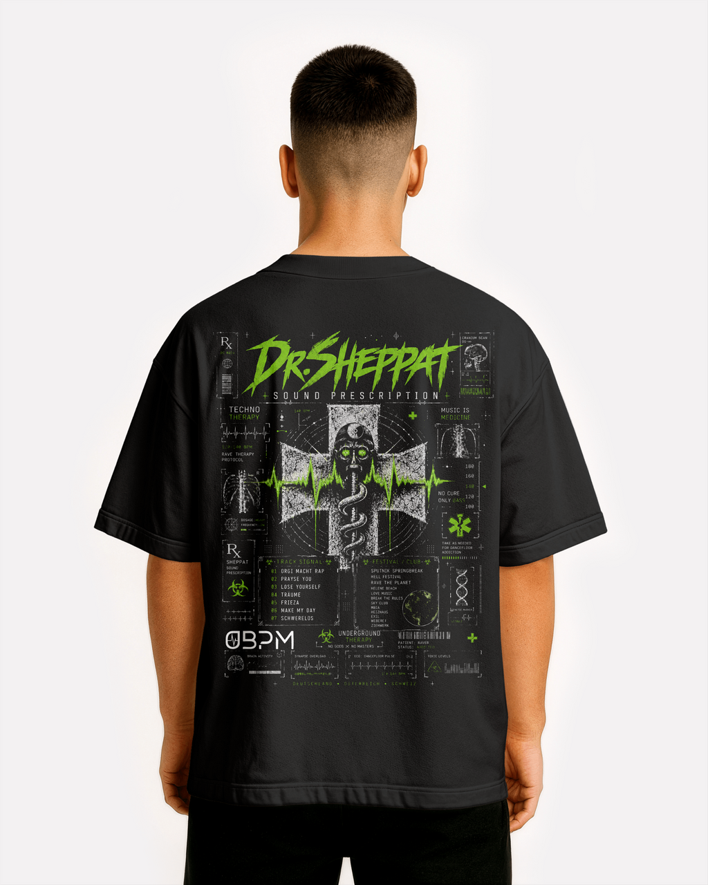 Dr. Sheppat x 0BPM &ndash; Sound Prescription Oversize Tee