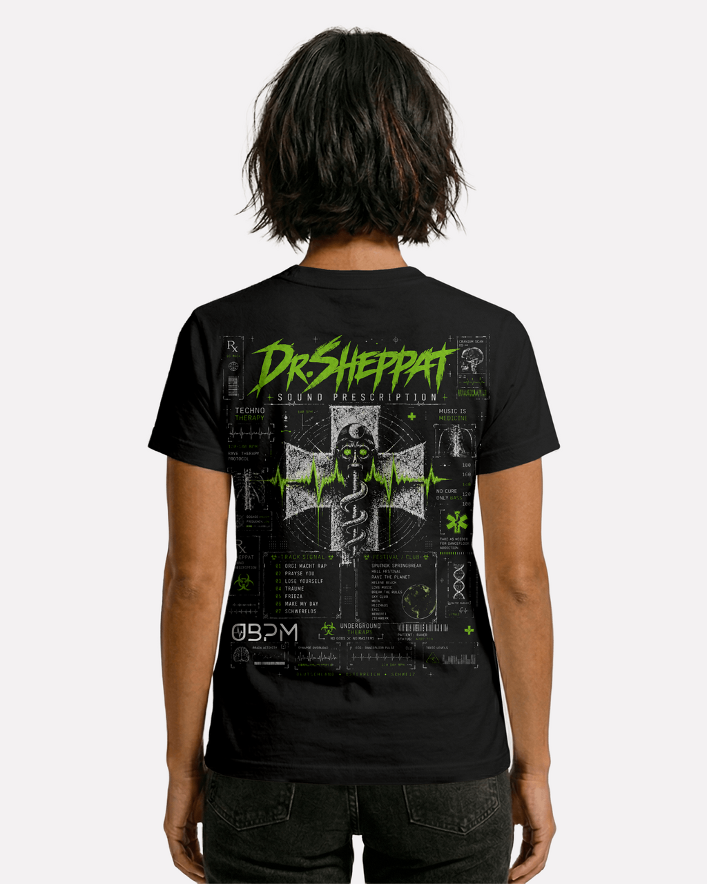 Dr. Sheppat x 0BPM &ndash; Sound Prescription Women Tee