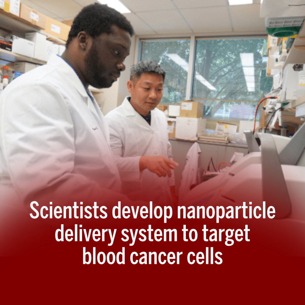 Scientists develop nanoparticle delivery system to target blood cancer cells