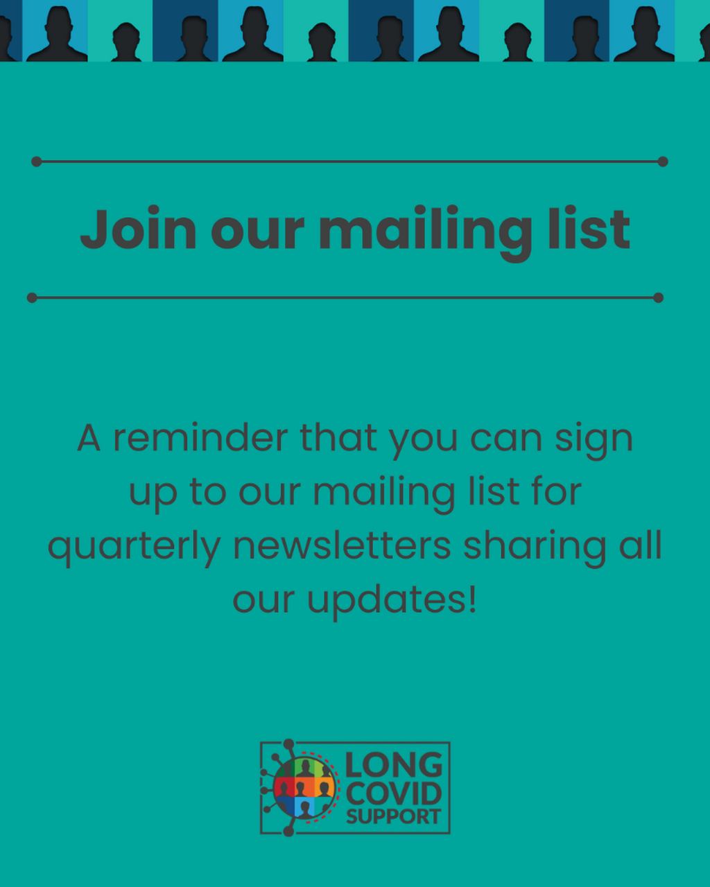 Sign up to our mailing list!