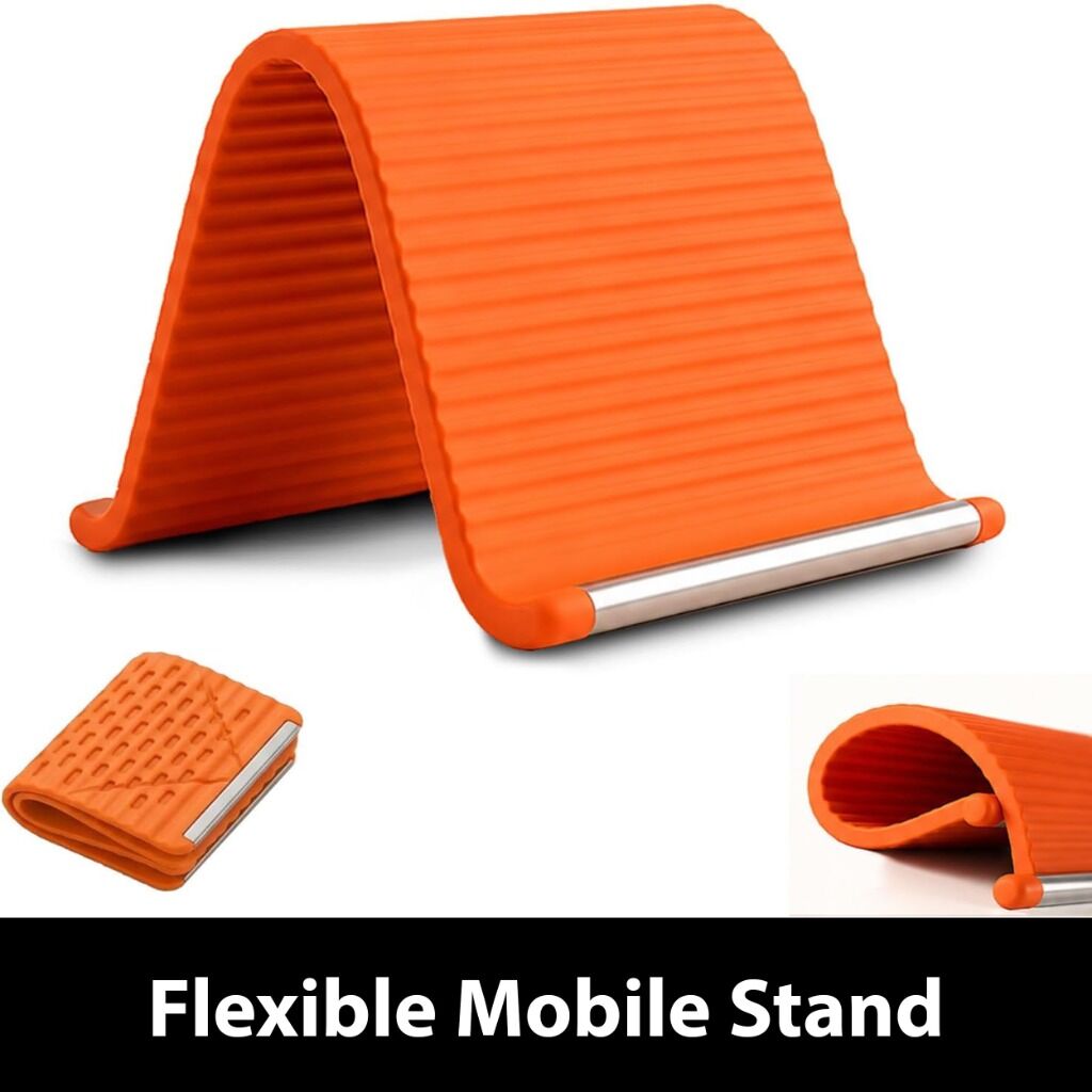 Flexible foldable mobile stand