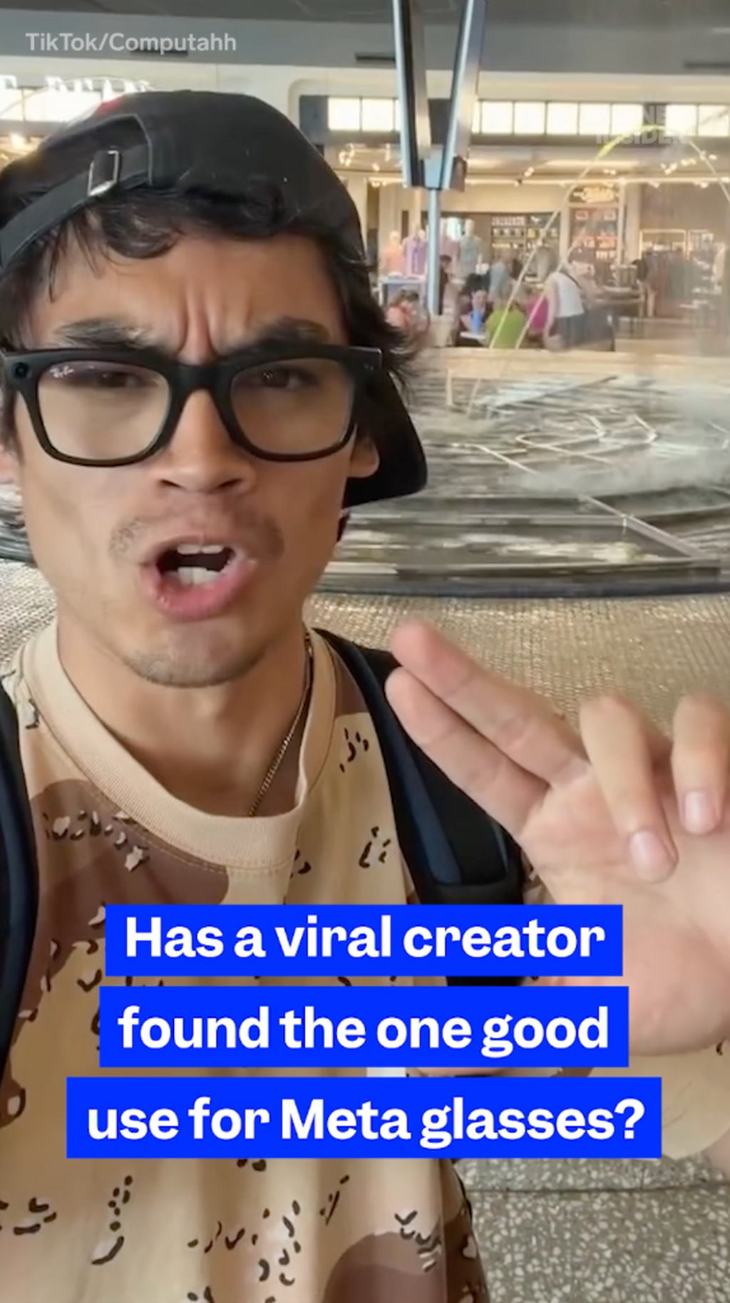 Has a viral creator found the one good use for Meta glasses?