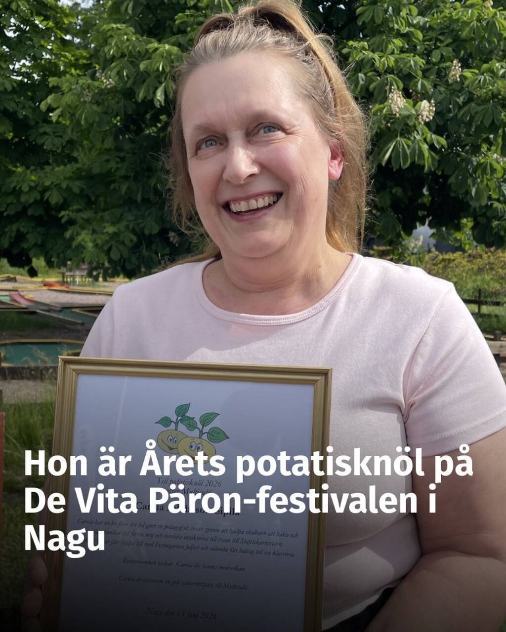 Hon &auml;r &Aring;rets potatiskn&ouml;l i Nagu