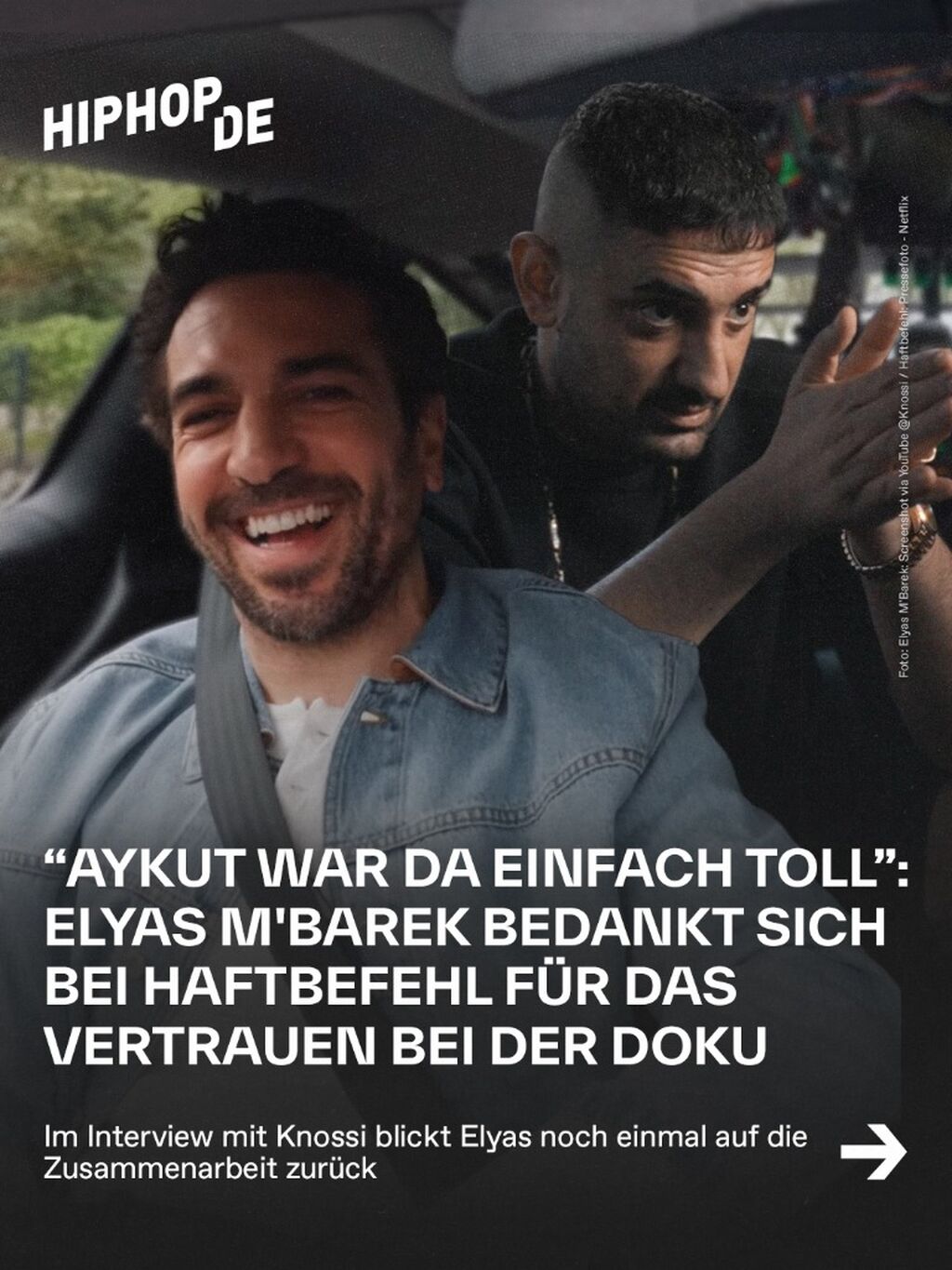 "Die Drehb&uuml;cher waren nicht gut": Warum Elyas M'Barek Haftbefehl zu einer Doku geraten hat