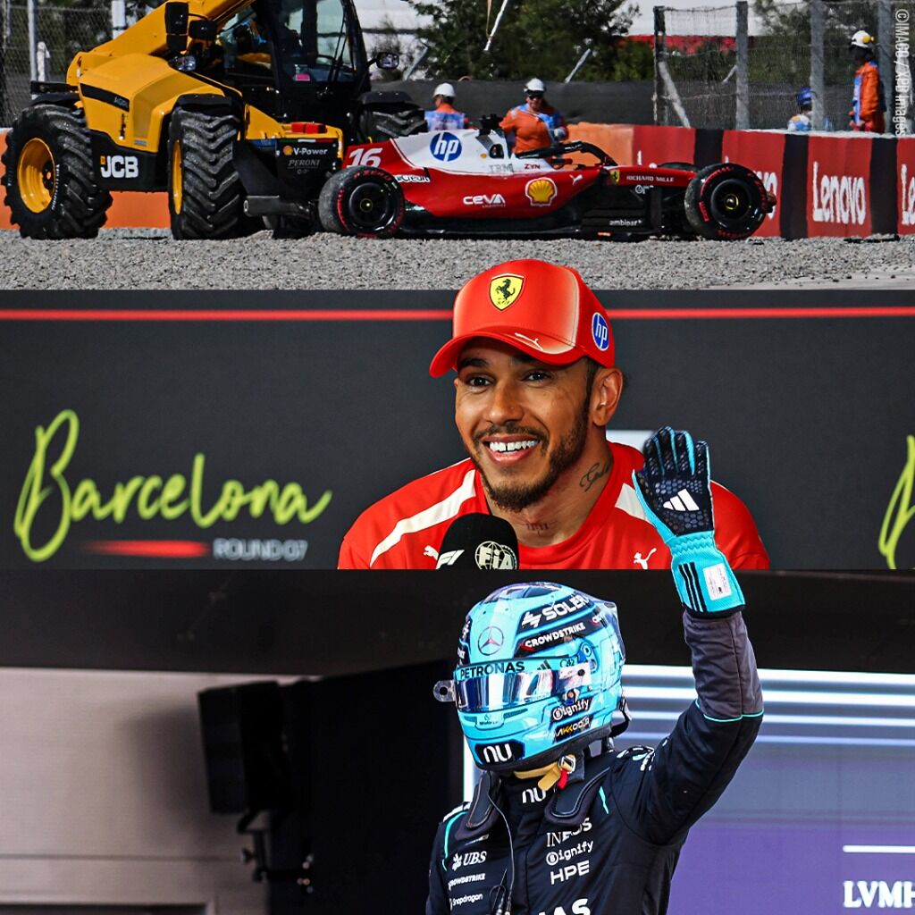 Russell schl&auml;gt zur&uuml;ck! Leclerc crasht schon wieder &ndash; Hamilton schockt Mercedes in Barcelona