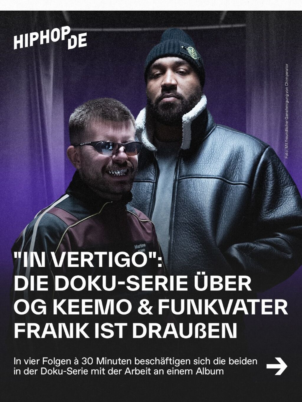 "In Vertigo": Die Doku-Serie &uuml;ber OG Keemo & Funkvater Frank ist drau&szlig;en