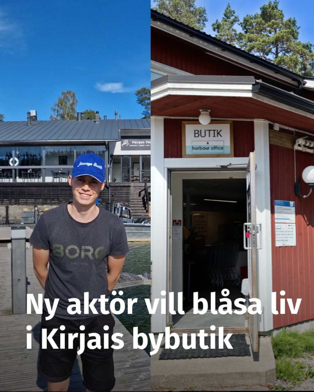 Han hoppas driva Kirjais bybutik vidare