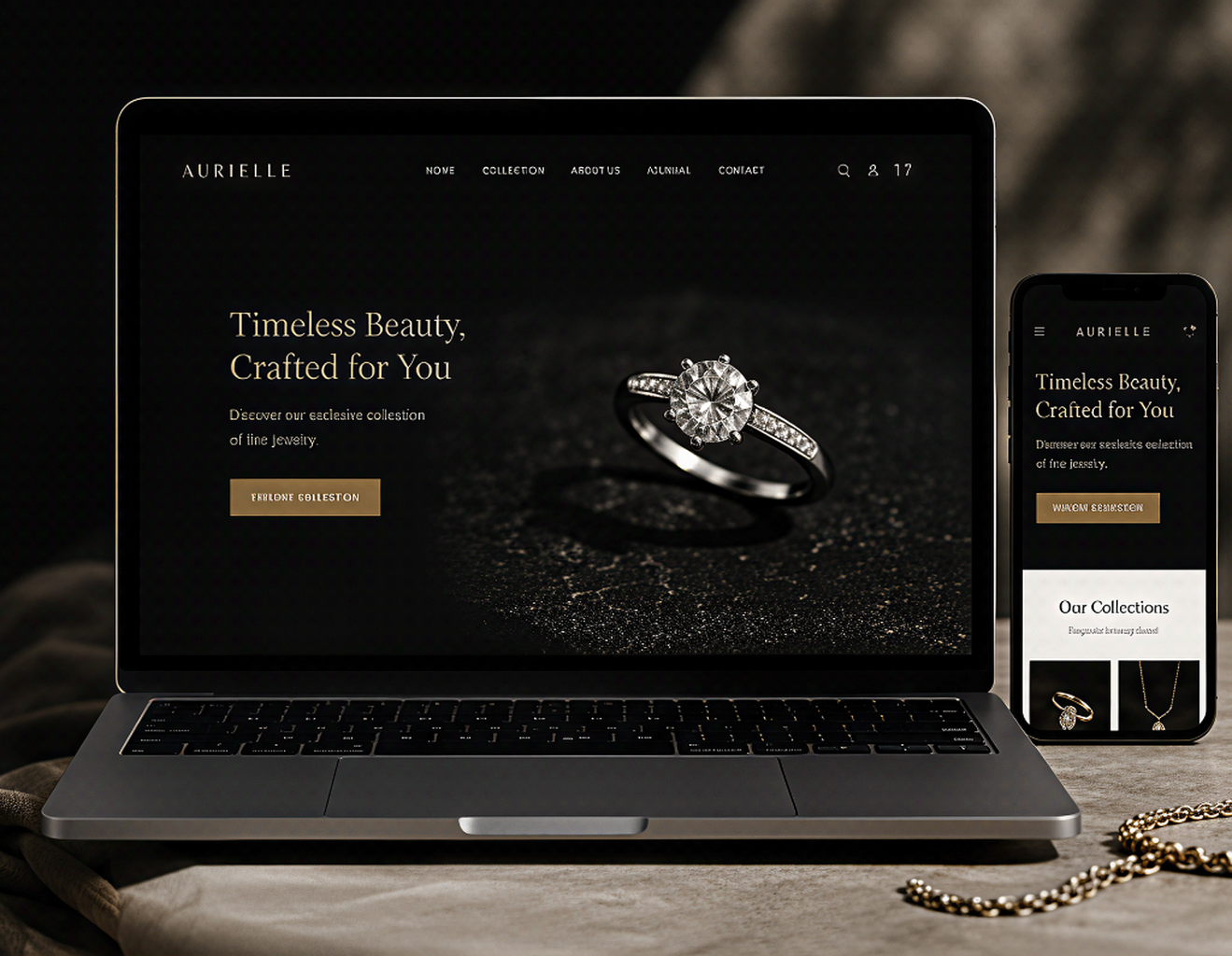 Aurielle Jewelry Website