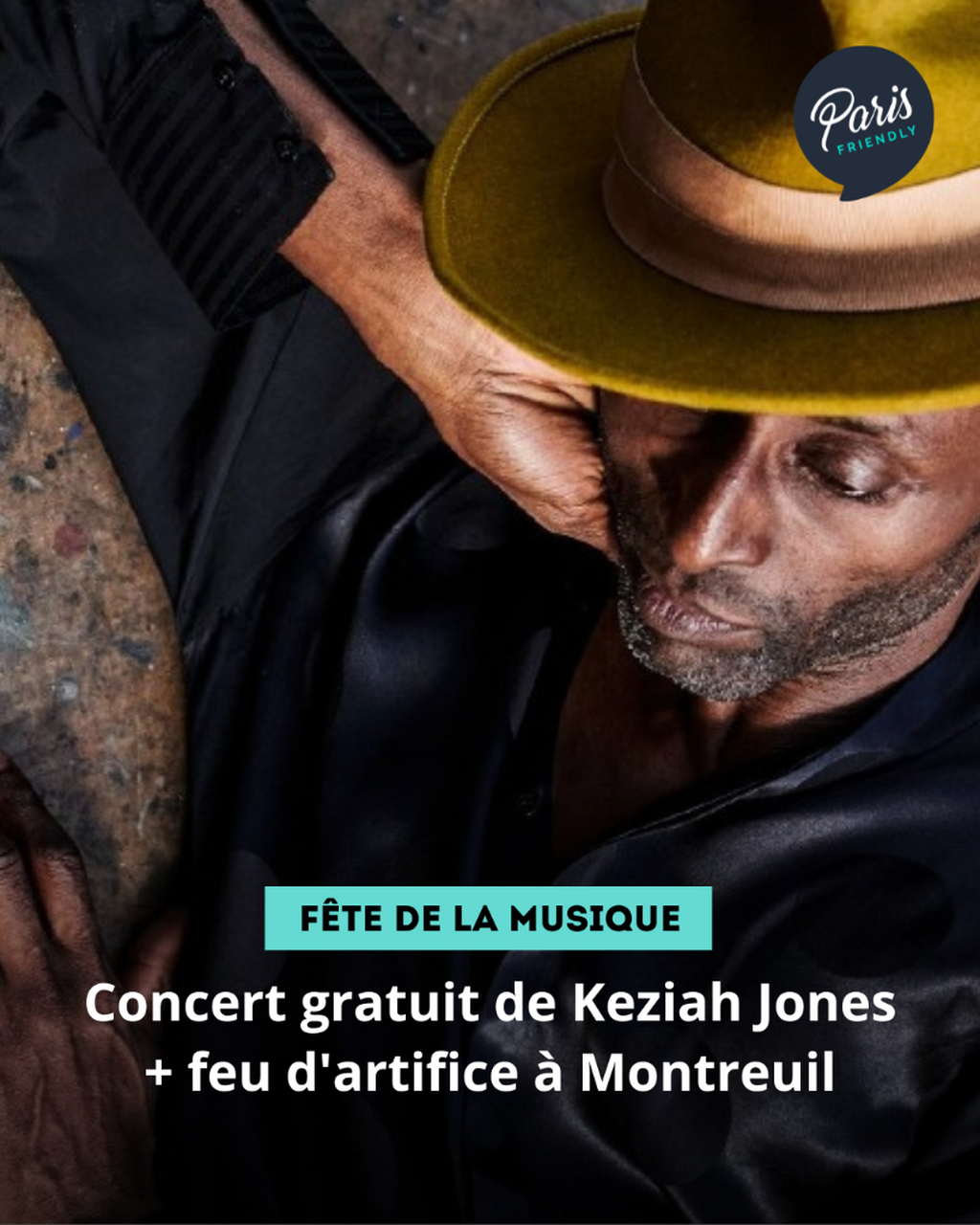 Concert gratuit de Keziah Jones + feu d'artifice &agrave; Montreuil