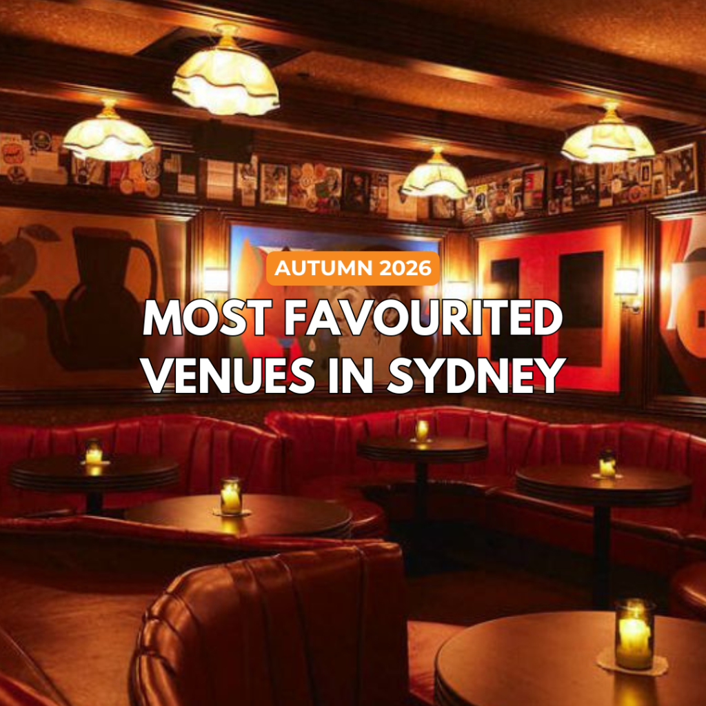 Sydney's Most Favourited Venues - Autumn 2026