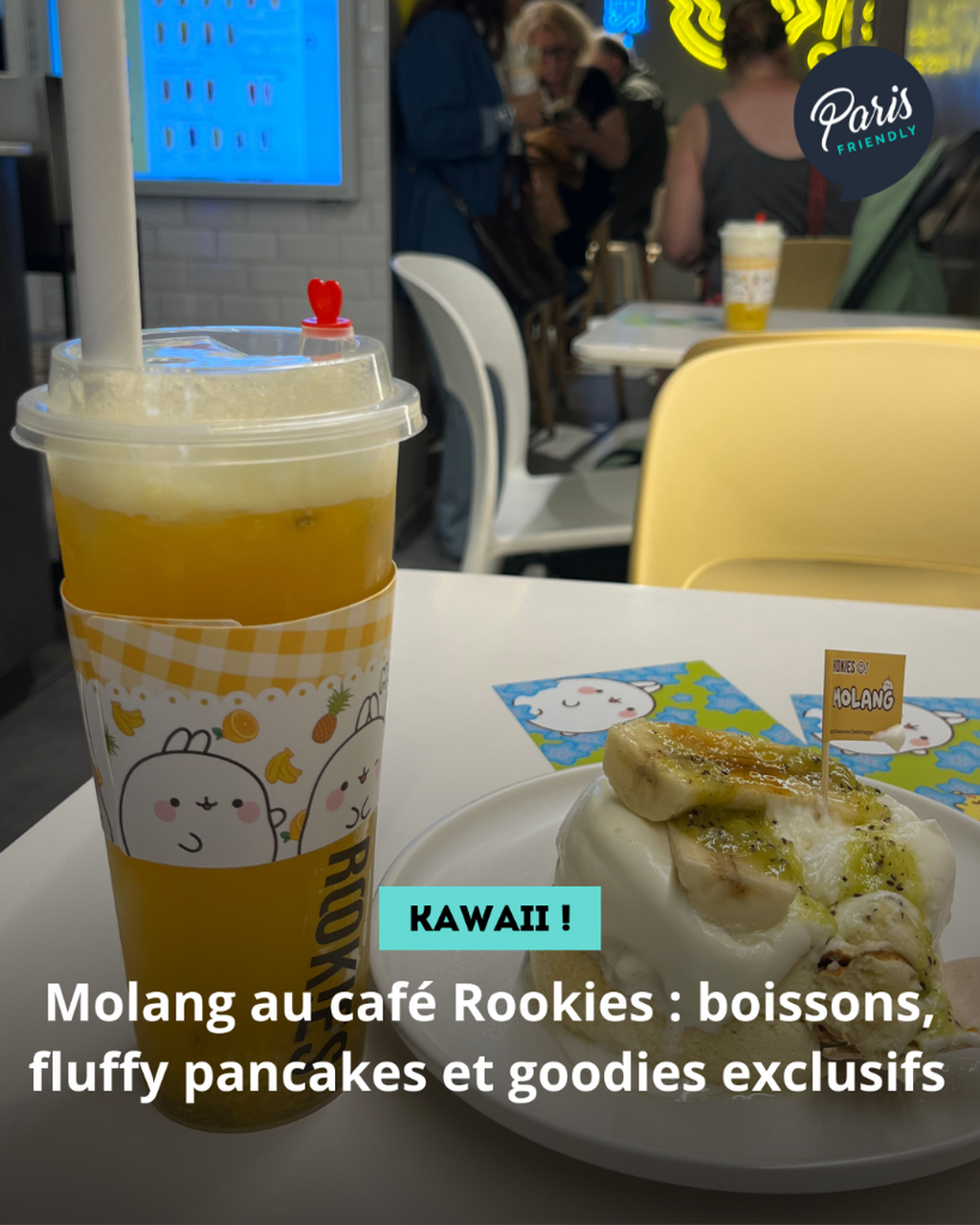 Molang au caf&eacute; Rookies : boissons, fluffy pancakes et goodies exclusifs 