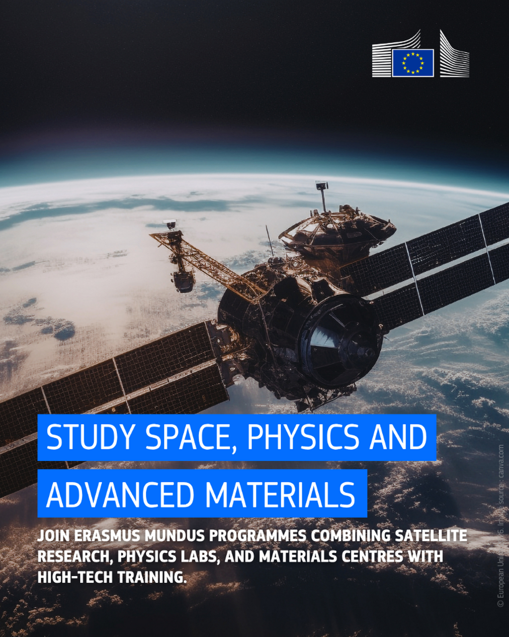 Study space, physics and advanced materials in Europe