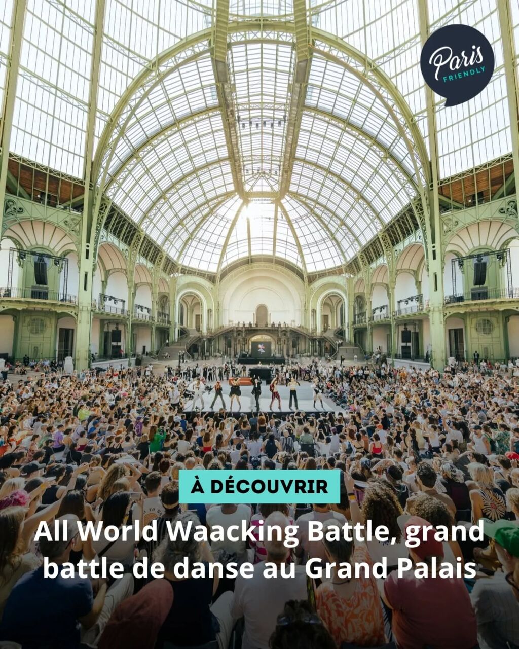 Un battle de waacking g&eacute;ant r&eacute;unit 100 danseurs au Grand Palais.