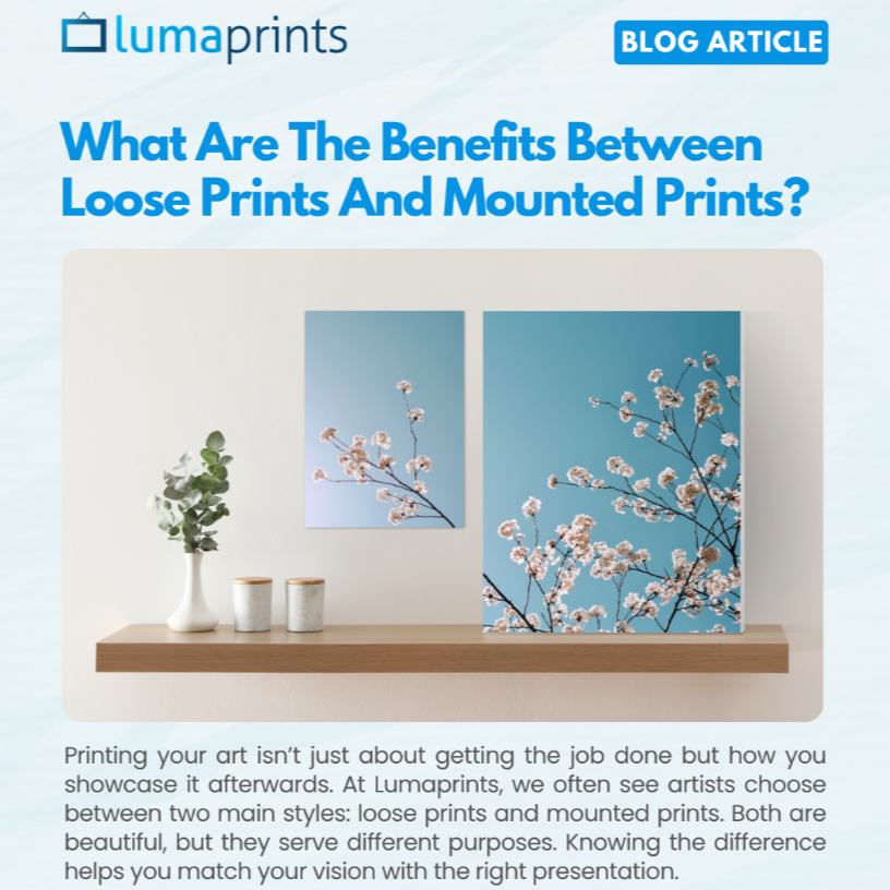 What are the Benefits Between Loose Prints and Mounted Prints?