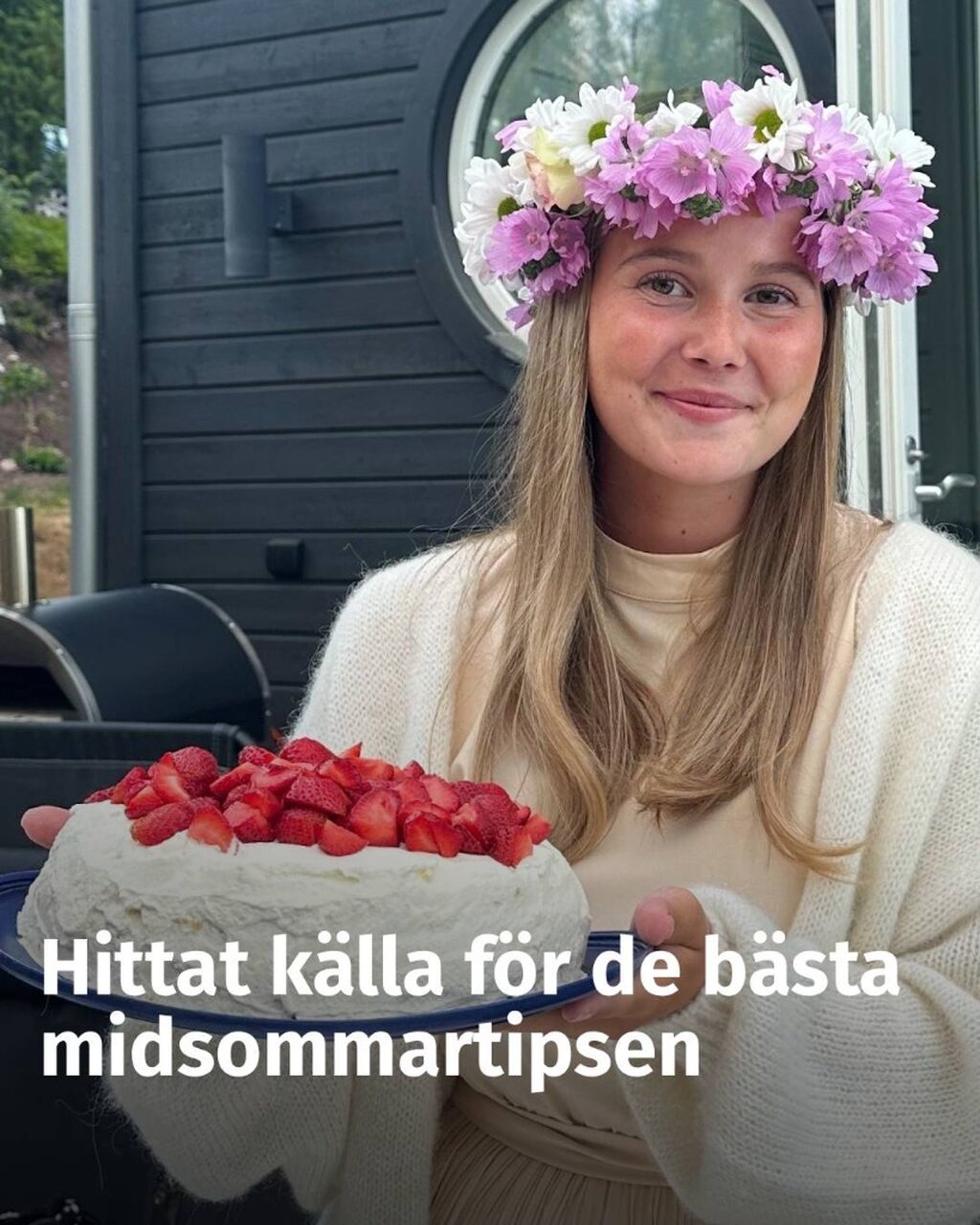 Tiktok inspirerar Filippa p&aring; midsommaren &ndash; "L&ouml;jrom &auml;r mycket trendigt"