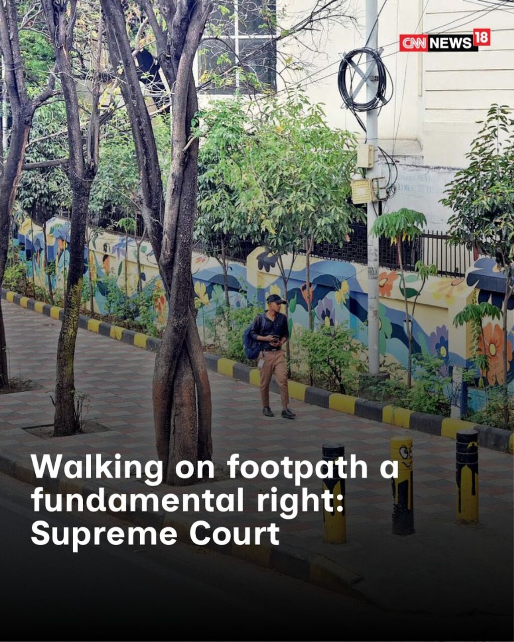 Walking on footpath a fundamental right: Supreme Court