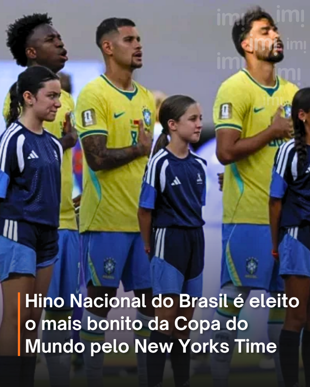 Hino Nacional do Brasil &eacute; eleito o mais bonito da Copa do Mundo pelo New Yorks Time