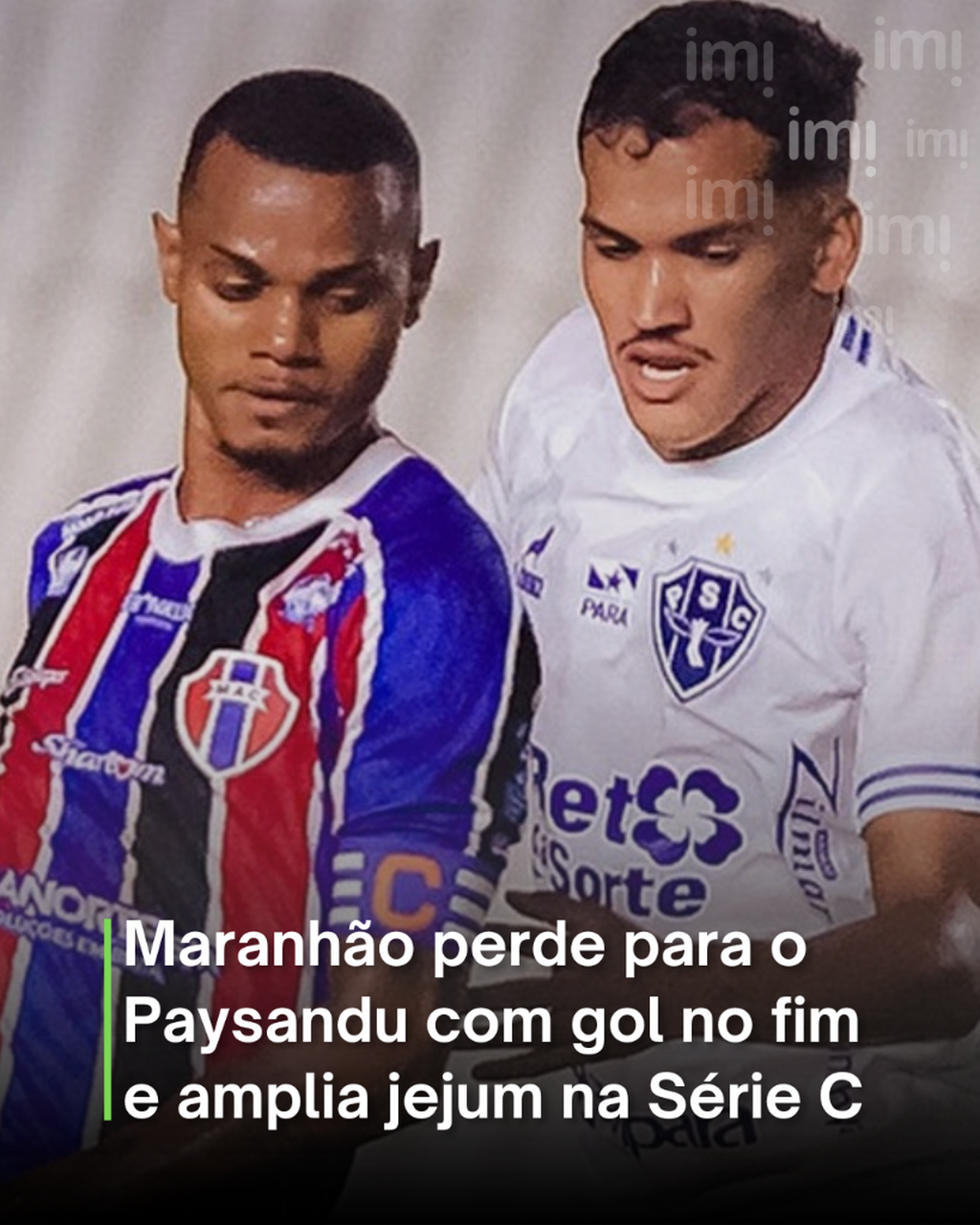 Maranh&atilde;o Atl&eacute;tico perde para o Paysandu com gol no fim e amplia jejum na S&eacute;rie C