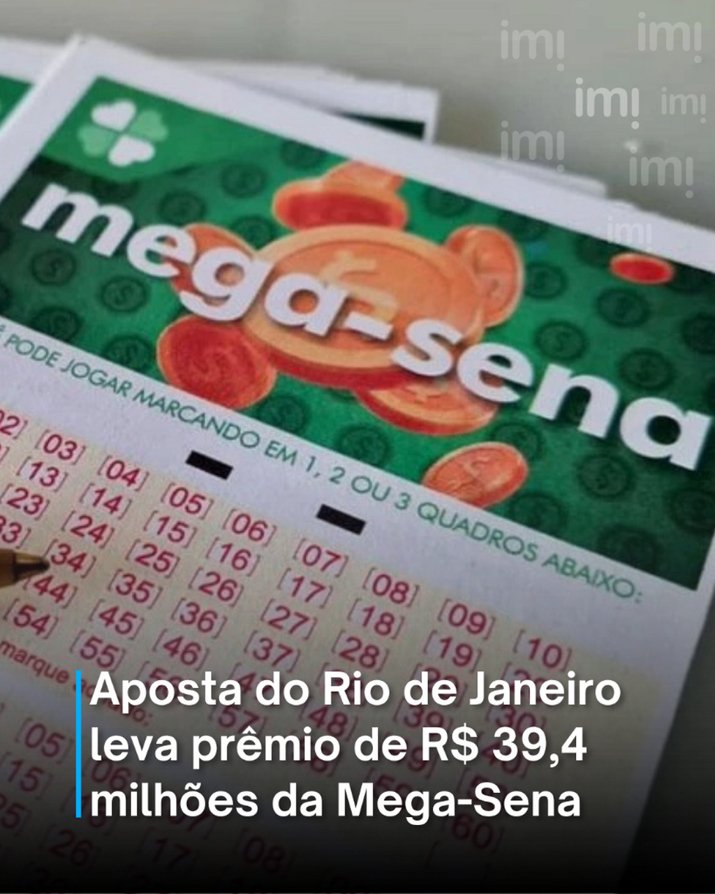 Aposta do Rio de Janeiro leva pr&ecirc;mio de R$ 39,4 milh&otilde;es da Mega-Sena