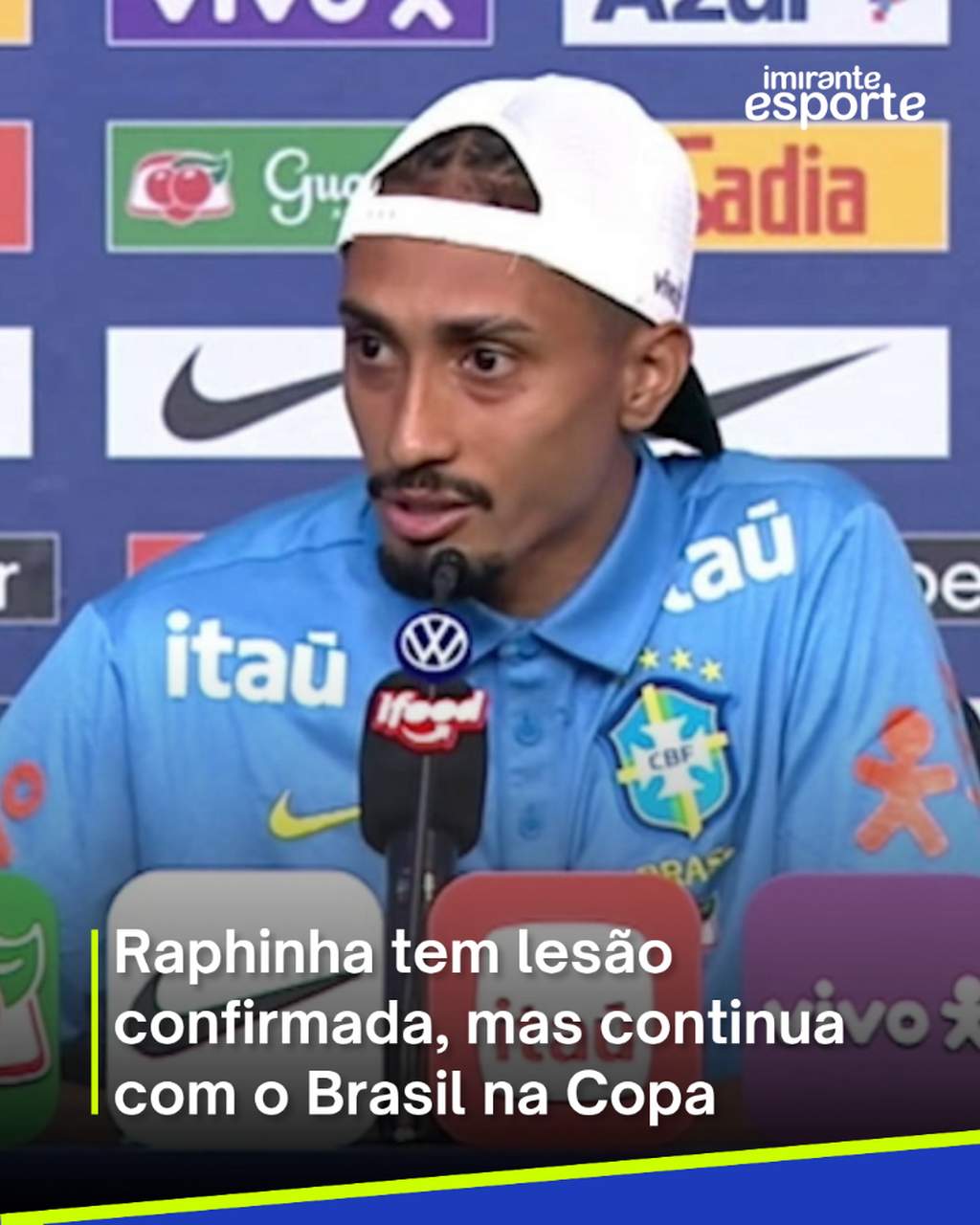 Raphinha tem les&atilde;o confirmada, mas continua com o Brasil na Copa do Mundo